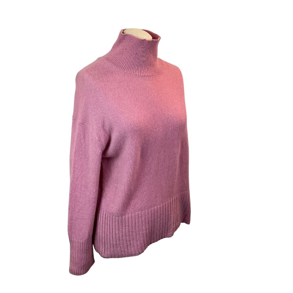 Everlane Womens Pink Recycled Cashmere Turtleneck Sweater Size S - Picture 4 of 11